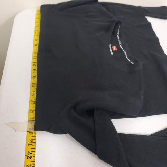 Hanes Mens Long Sleeve Waffle Knit Thermal Shirt Size M Blue Baselayer Winter - Picture 5 of 8